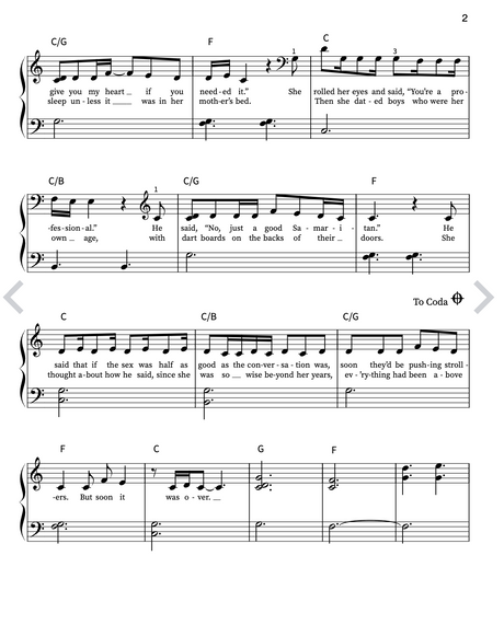 The Manuscript - Taylor Swift Easy Piano