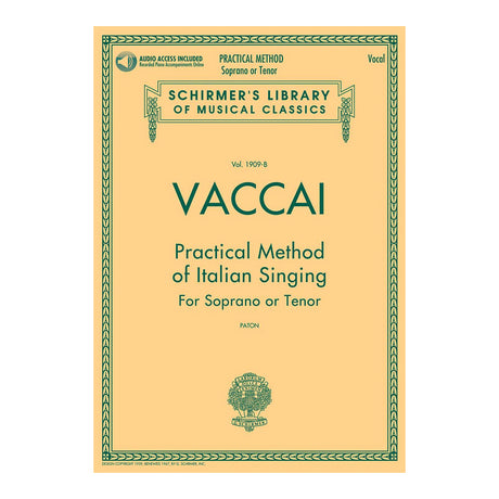 Vaccai practical method of Italian singing for soprano