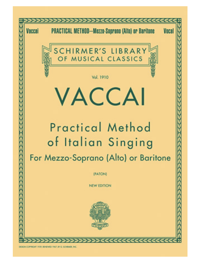 Méthode pratique de chant italien pour alto ou baryton