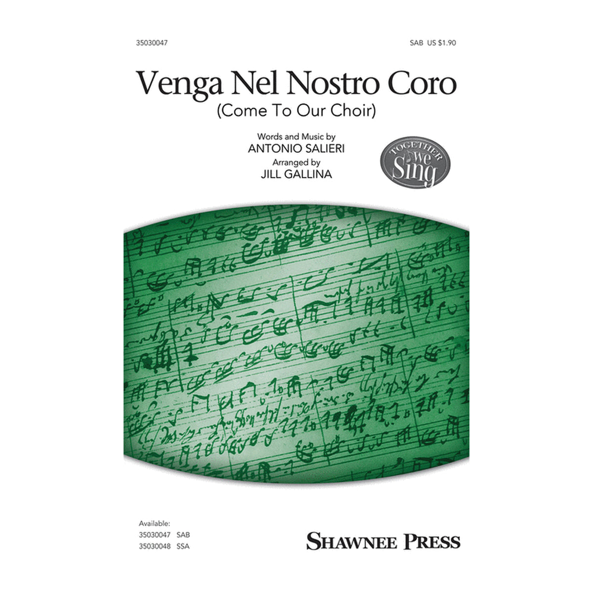 Venga Nel Nostro Coro (Série Ensemble, nous chantons)