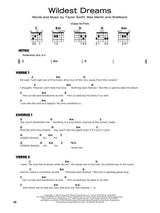 wildest dreams taylor swift sheet music for guitar