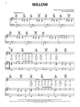 willow sheet music by taylor swift for piano and vocal