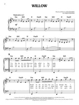 willow taylor swift piano songs sheet music for beginners