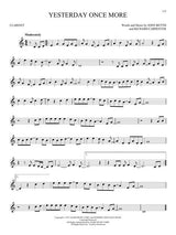 Yesterday once more solo clarinet sheet music